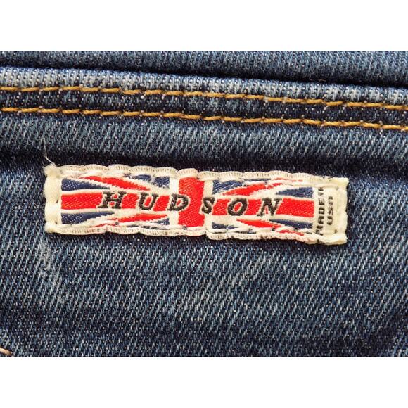 Hudson jeans cropped cuffed straight leg dark wash size 28 - Picture 6 of 9